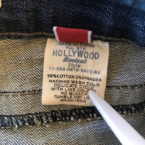 Stetson Hollywood Bootcut Low Rise Embroidered Denim Jeans - Picture 9 of 11